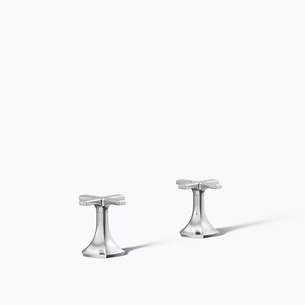Kohler Occasion Cross bathroom sink faucet handles K-27010-3-CP - Plumbing Market