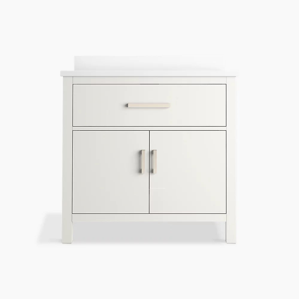 Kohler Kresla 36" bathroom vanity cabinet with sink and quartz top K-40639-BD1-0 - Plumbing Market