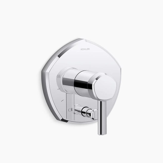 Kohler Occasion Rite-Temp Vlv Trm W/Div T27044-4-CP - Plumbing Market