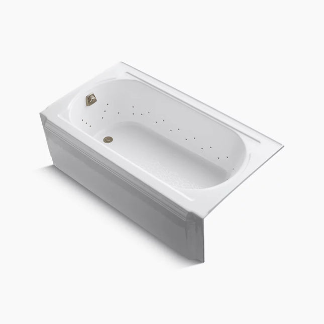 Kohler Memoirs 60" x 33-3/4" alcove BubbleMassage air bath, left drain K-723-GBN-0 - Plumbing Market