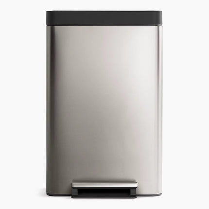 Kohler 13-gallon stainless steel step trash can K-20940-ST - Plumbing Market