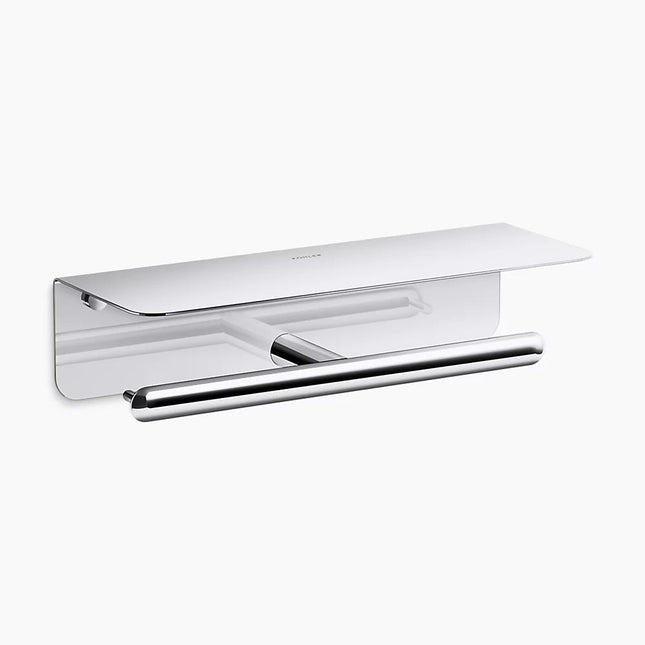 Kohler Kumin Covered double toilet paper holder K-29224-CP - Plumbing Market