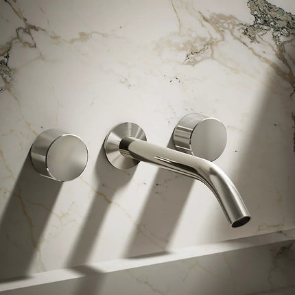 Kohler Components Wall-mount bathroom sink faucet Oyl handle trim K-T77981-8-SN - Plumbing Market