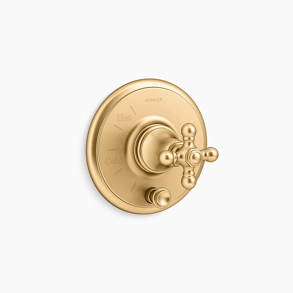 Kohler Artifactsrite-Temp Vlv Trm W/Div,Cross T72768-3-2MB - Plumbing Market