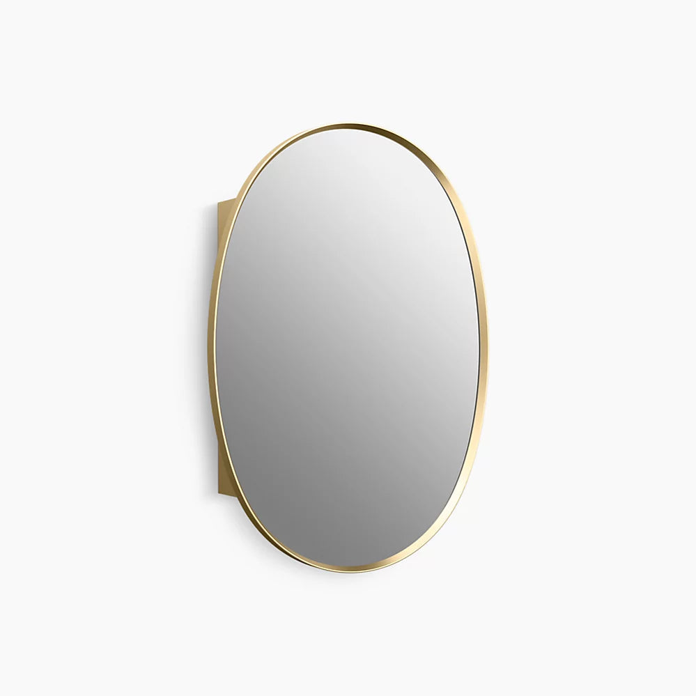 Kohler Verdera 24" x 34" oval framed medicine cabinet K-35571-BGL - Plumbing Market