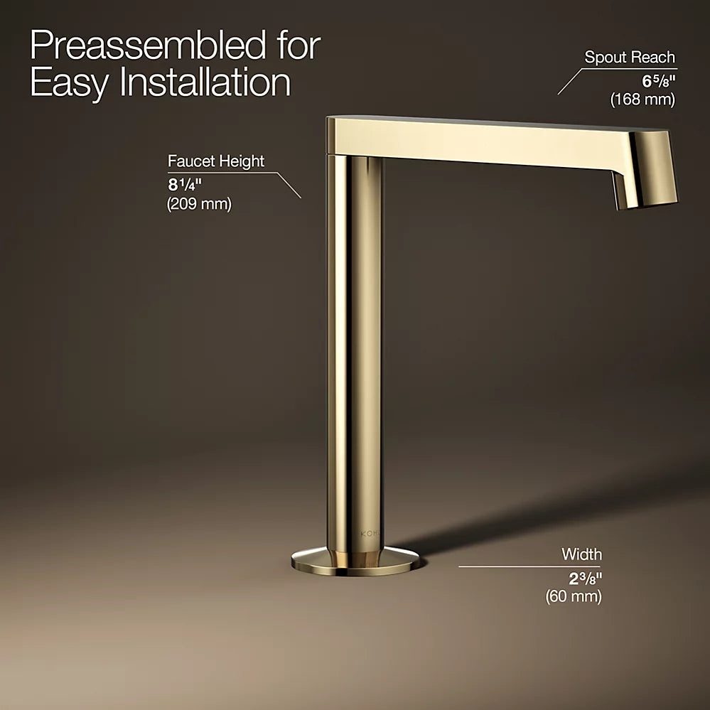 Kohler Components Bathroom sink faucet spout with Row design, 1.2 gpm K-77969-AF - Plumbing Market