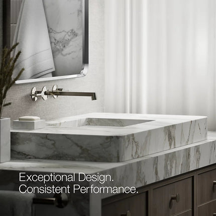 Kohler Components Wall-mount bathroom sink faucet spout with Row design, 1.2 gpm K-T23889-SN - Plumbing Market