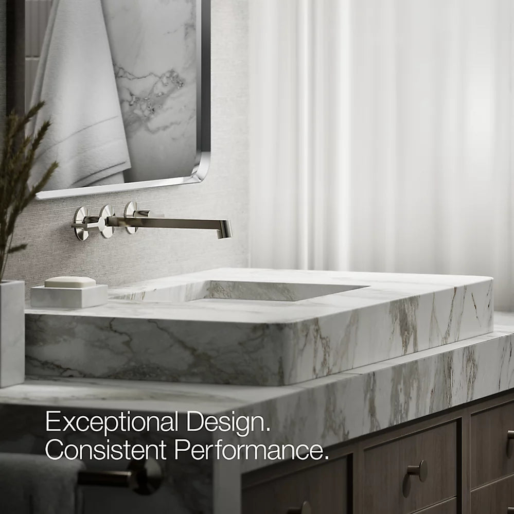 Kohler Components Wall-mount bathroom sink faucet spout with Row design, 1.2 gpm K-T23889-SN - Plumbing Market