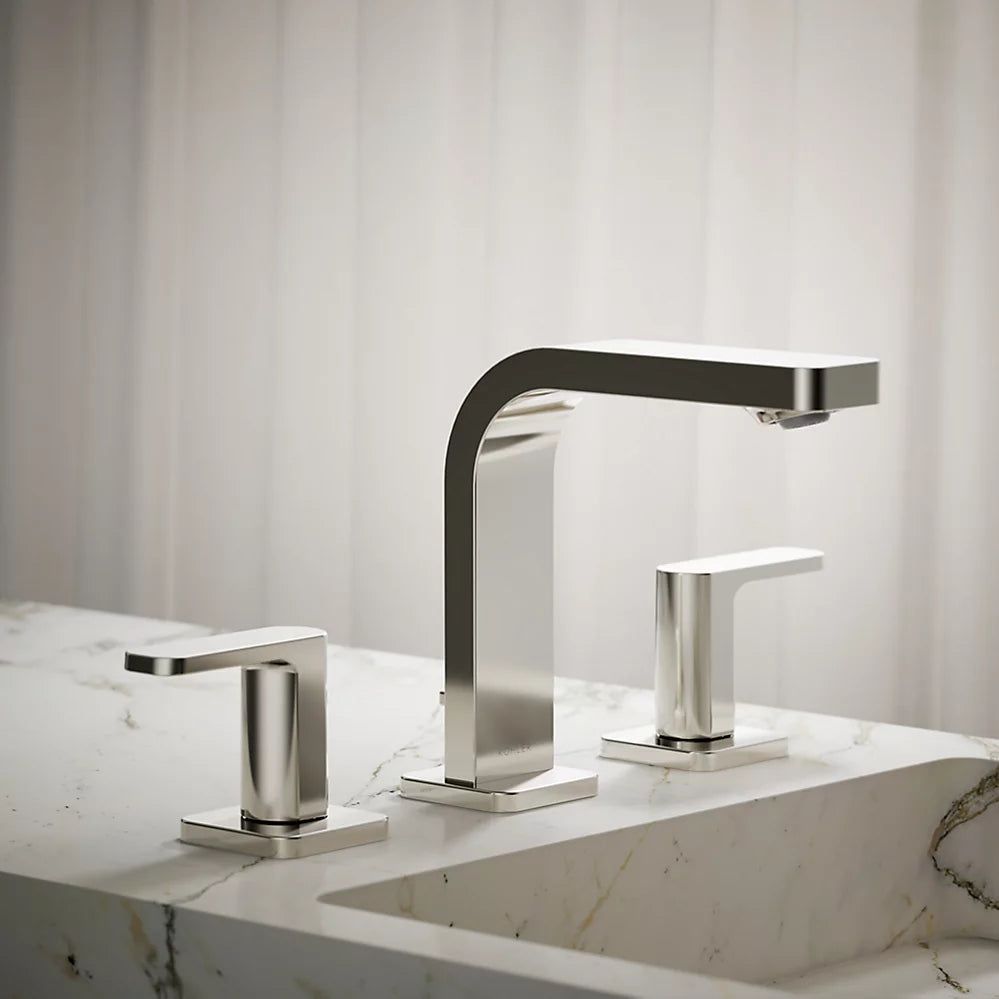 Kohler Parallel Widespread bathroom sink faucet, 0.5 gpm K-23484-4N-SN - Plumbing Market