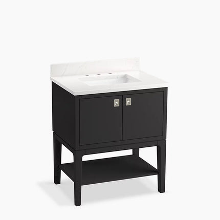 Kohler Seagrove by Studio McGee 30" bathroom vanity cabinet with sink and quartz top K-35025-DWG - Plumbing Market