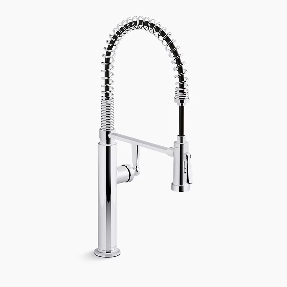 Kohler Edalyn by Studio McGee Semi-professional kitchen sink faucet with two-function sprayhead K-28360-CP - Plumbing Market
