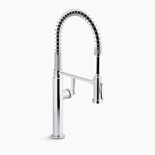 Kohler Edalyn by Studio McGee Semi-professional kitchen sink faucet with two-function sprayhead K-28360-CP - Plumbing Market
