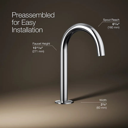 Kohler Components Bathroom sink faucet spout with Tube design, 1.2 gpm K-77967-CP - Plumbing Market
