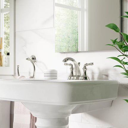 Kohler Devonshire Centerset bathroom sink faucet, 1.2 gpm K-393-N4-PB - Plumbing Market