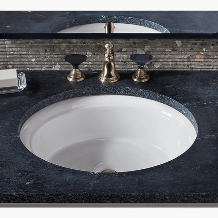 Kohler Artifacts Oval Under-Counter Lavatory 21782-0 - Plumbing Market