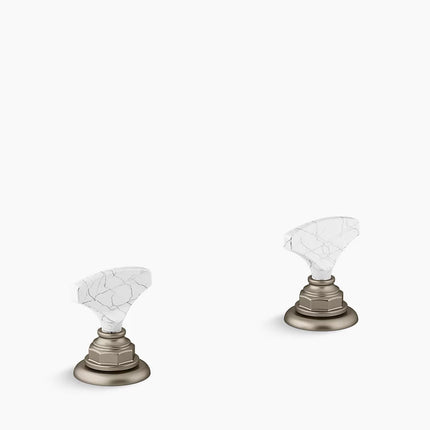 Kohler Artifacts Howlite T-handle bathroom sink faucet handles K-98068-6HWL-BV - Plumbing Market