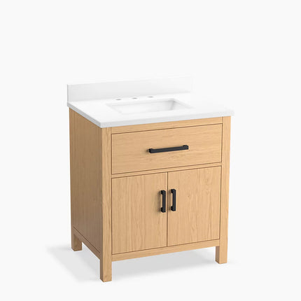 Kohler Kresla 30" bathroom vanity cabinet with sink and quartz top K-40638-BD1-WEK - Plumbing Market