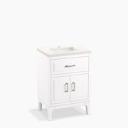 Kohler Seer 24" bathroom vanity cabinet with sink and quartz top K-33551-ASB-0 - Plumbing Market