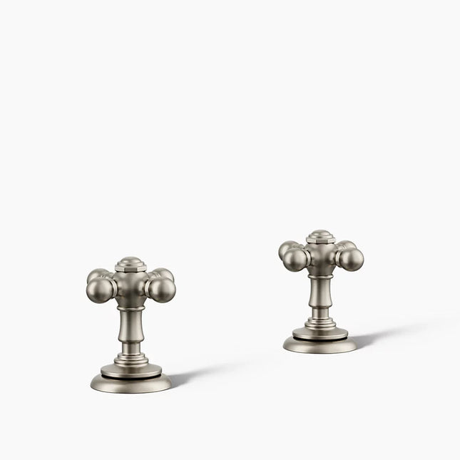 Kohler Artifacts Cross bathroom sink faucet handles K-98068-3-BN - Plumbing Market