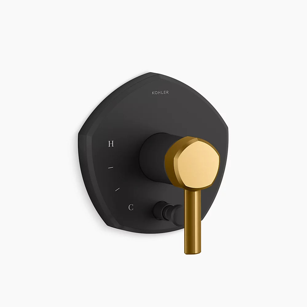 Kohler Occasion Rite-Temp Vlv Trm W/Div T27044-4-BMB - Plumbing Market