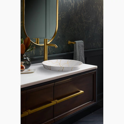 Kohler Aureus Round Semi-Recessed Vessel 28039-AUR-0 - Plumbing Market