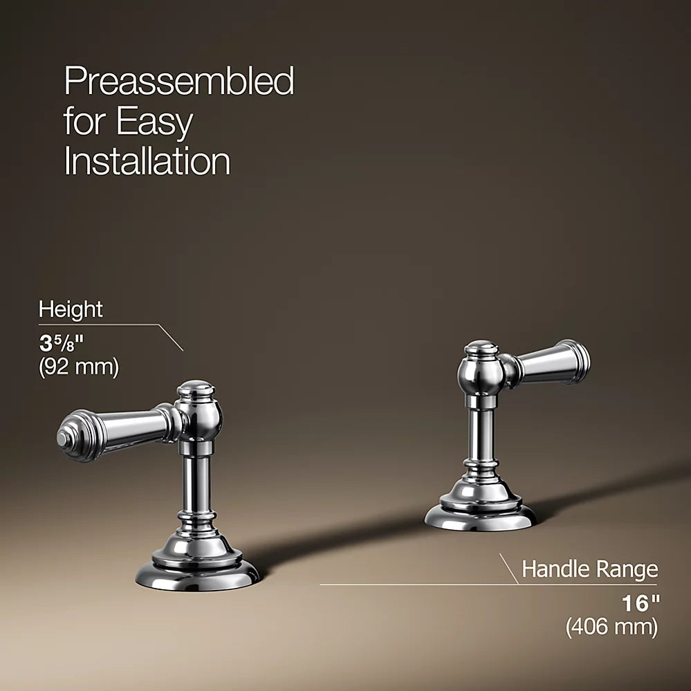 Kohler Artifacts Lever bathroom sink faucet handles K-98068-4-CP - Plumbing Market