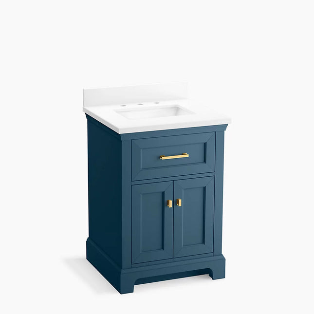 Kohler Charlemont 24" bathroom vanity cabinet with sink and quartz top K-29259-BD1-TDB - Plumbing Market