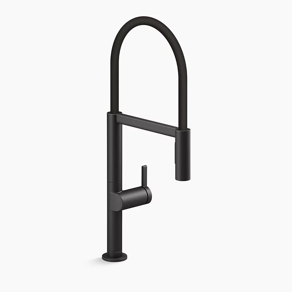 Kohler Components Semi-professional kitchen sink faucet with two-function sprayhead K-28267-BL - Plumbing Market