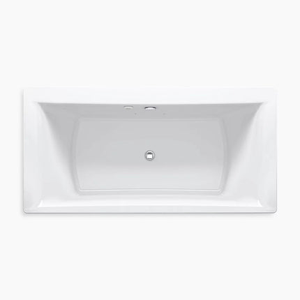 Kohler Stargaze 72" x 36" freestanding Heated BubbleMassage air bath with straight shroud K-1958-GH-0 - Plumbing Market