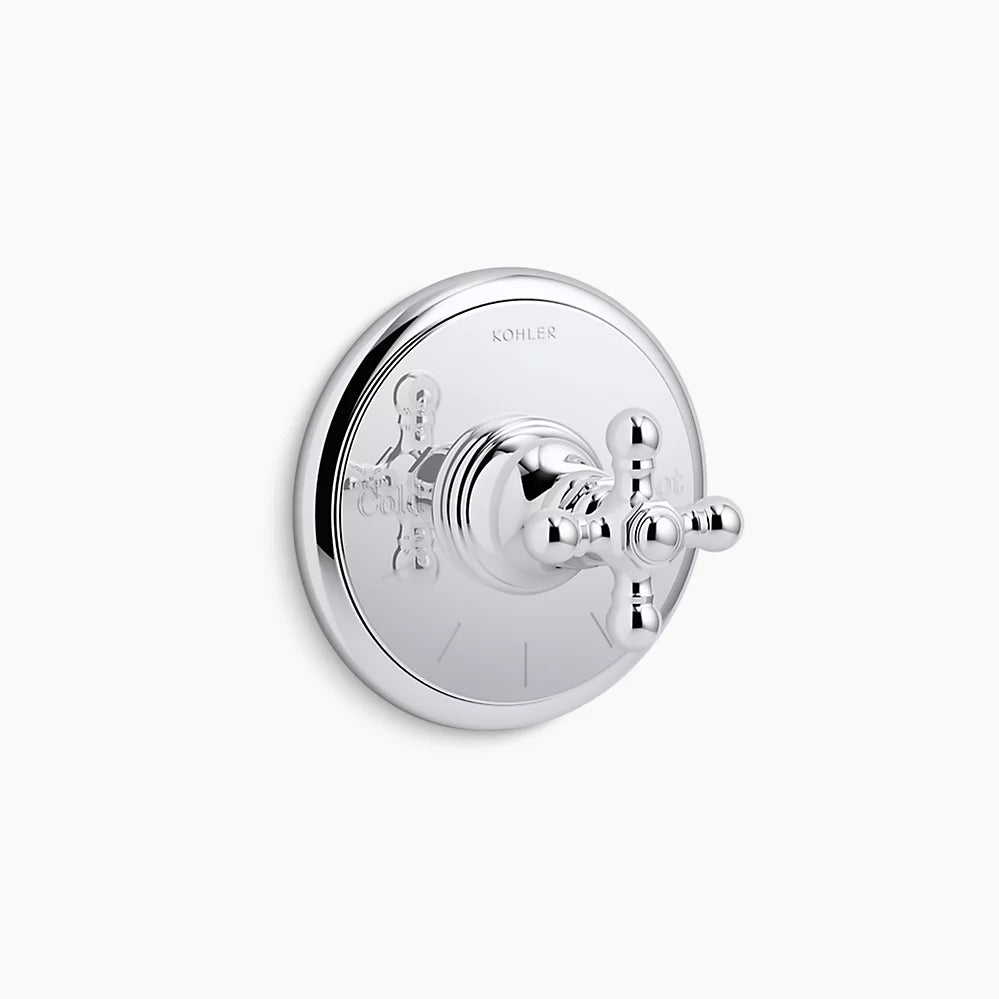 Kohler Artifacts Thermostatic Vlv Trim, Cross T72769-3-CP - Plumbing Market