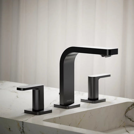 Kohler Parallel Widespread bathroom sink faucet, 1.2 gpm K-23484-4-BL - Plumbing Market