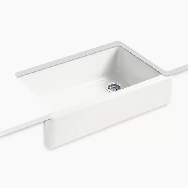 Kohler Whitehaven 35-3/4" undermount single-bowl farmhouse kitchen sink K-6489-FF - Plumbing Market