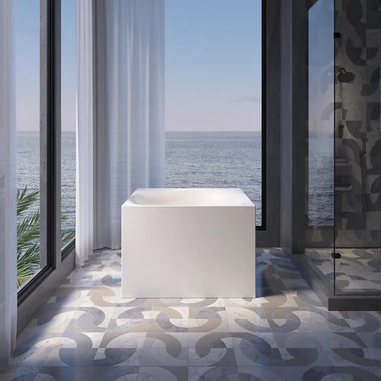 Kohler Stillness Smart Soak 46" x 46" freestanding bath K-31404-PF-HW1 - Plumbing Market