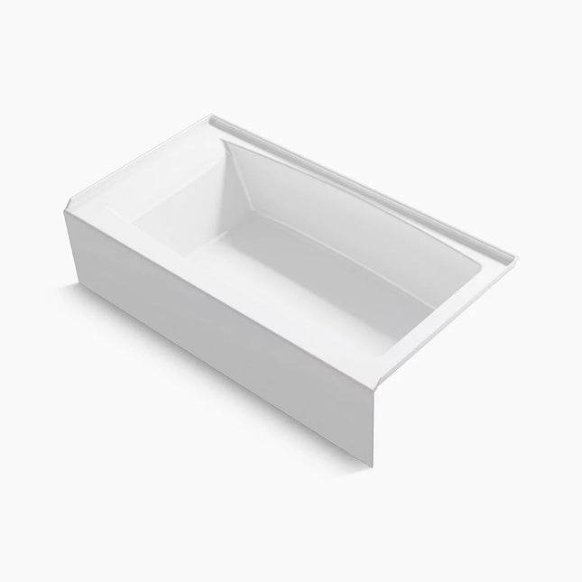 Kohler Entity 60" x 32" alcove bath with right drain K-26108-RA-0 - Plumbing Market