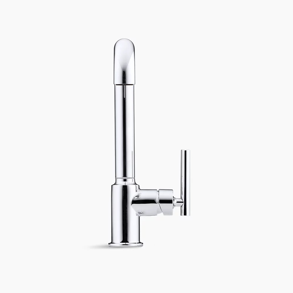 Kohler Purist Pull-out kitchen sink faucet with three-function sprayhead K-7505-BV - Plumbing Market