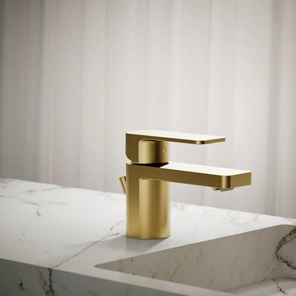 Kohler Parallel Low single-handle bathroom sink faucet, 0.5 gpm K-24804-4N-2MB - Plumbing Market