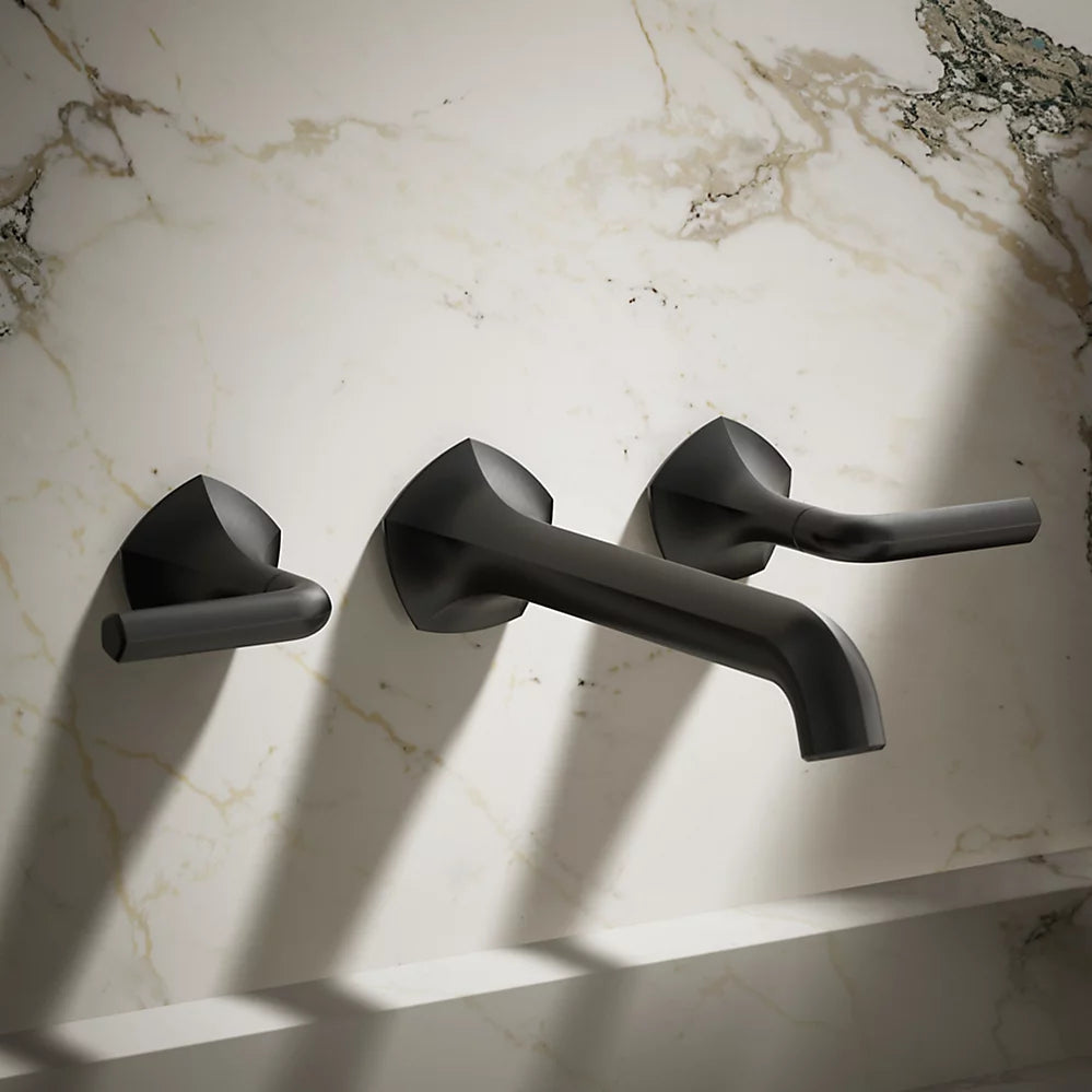 Kohler Occasion Wall-mount bathroom sink faucet Lever handle trim, 1.2 gpm K-T27013-4-BL - Plumbing Market