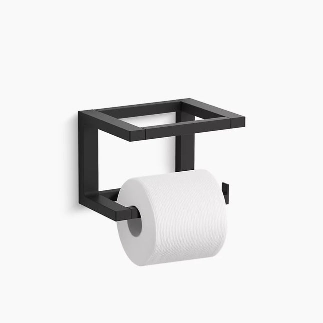 Kohler Draft Pivoting toilet paper holder K-31750-BL - Plumbing Market