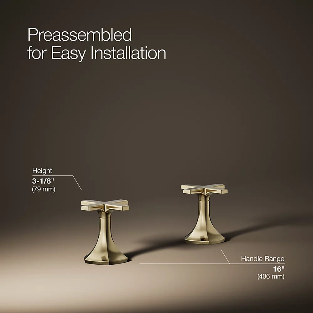 Kohler Occasion Cross bathroom sink faucet handles K-27010-3-AF - Plumbing Market