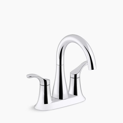 Kohler Simplice Centerset bathroom sink faucet, 0.5 gpm K-27388-4N-CP - Plumbing Market