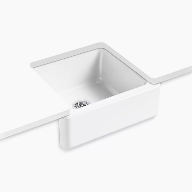Kohler Whitehaven 23-1/2" undermount single-bowl farmhouse kitchen sink K-5665-0 - Plumbing Market