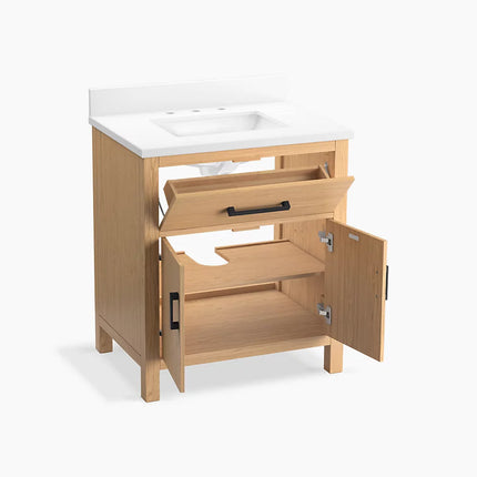 Kohler Kresla 30" bathroom vanity cabinet with sink and quartz top K-40638-BD1-WEK - Plumbing Market