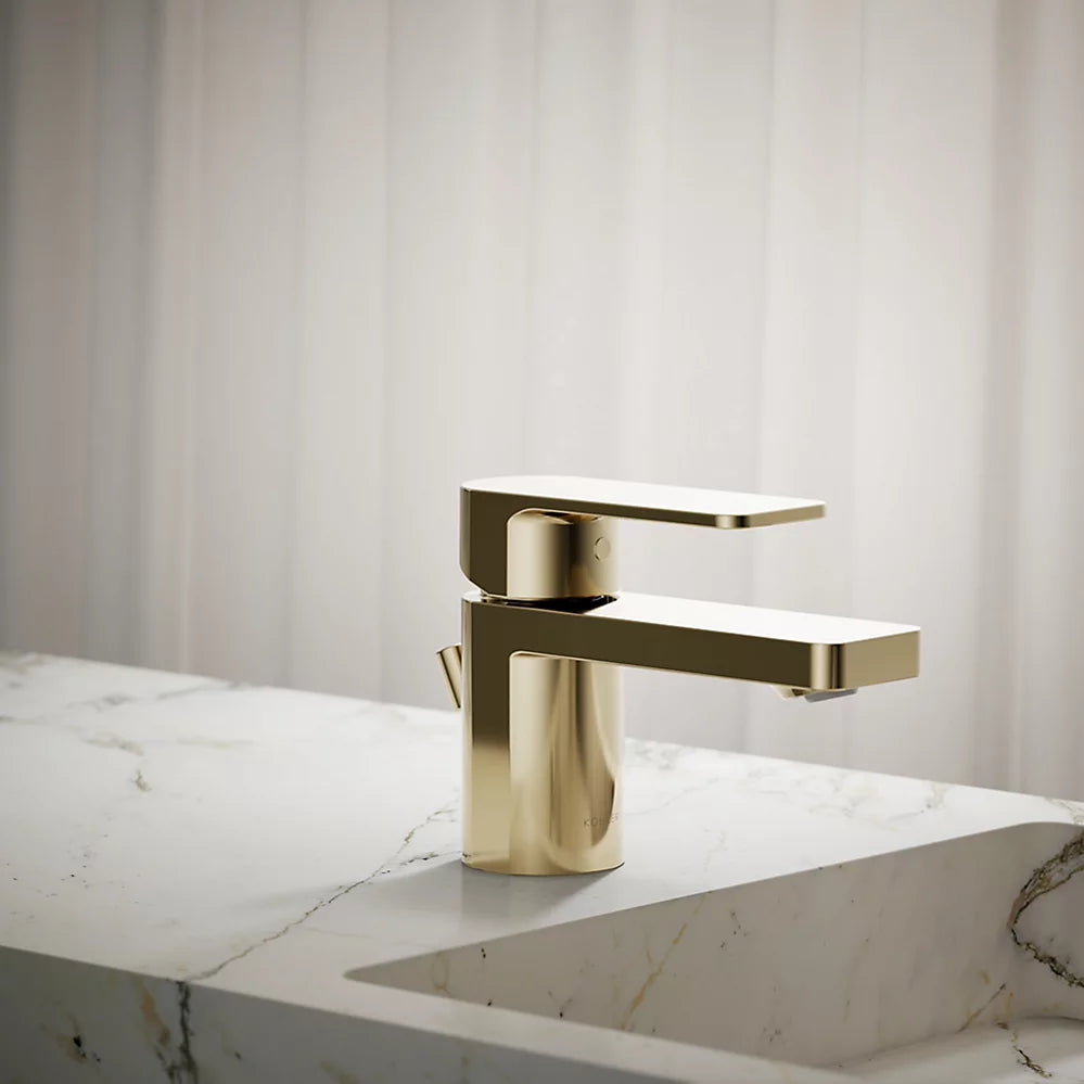 Kohler Parallel Low single-handle bathroom sink faucet, 0.5 gpm K-24804-4N-AF - Plumbing Market