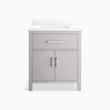 Kohler Kresla 30" bathroom vanity cabinet with sink and quartz top K-40638-BD1-AGA - Plumbing Market