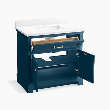 Kohler Charlemont 36" bathroom vanity cabinet with sink and quartz top K-29261-BD1-TDB - Plumbing Market