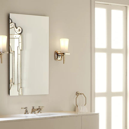 Kohler Catalan 24-1/8" W x 36-1/8" H aluminum single-door medicine cabinet with 107 degree hinge K-2936-PG-SAA - Plumbing Market