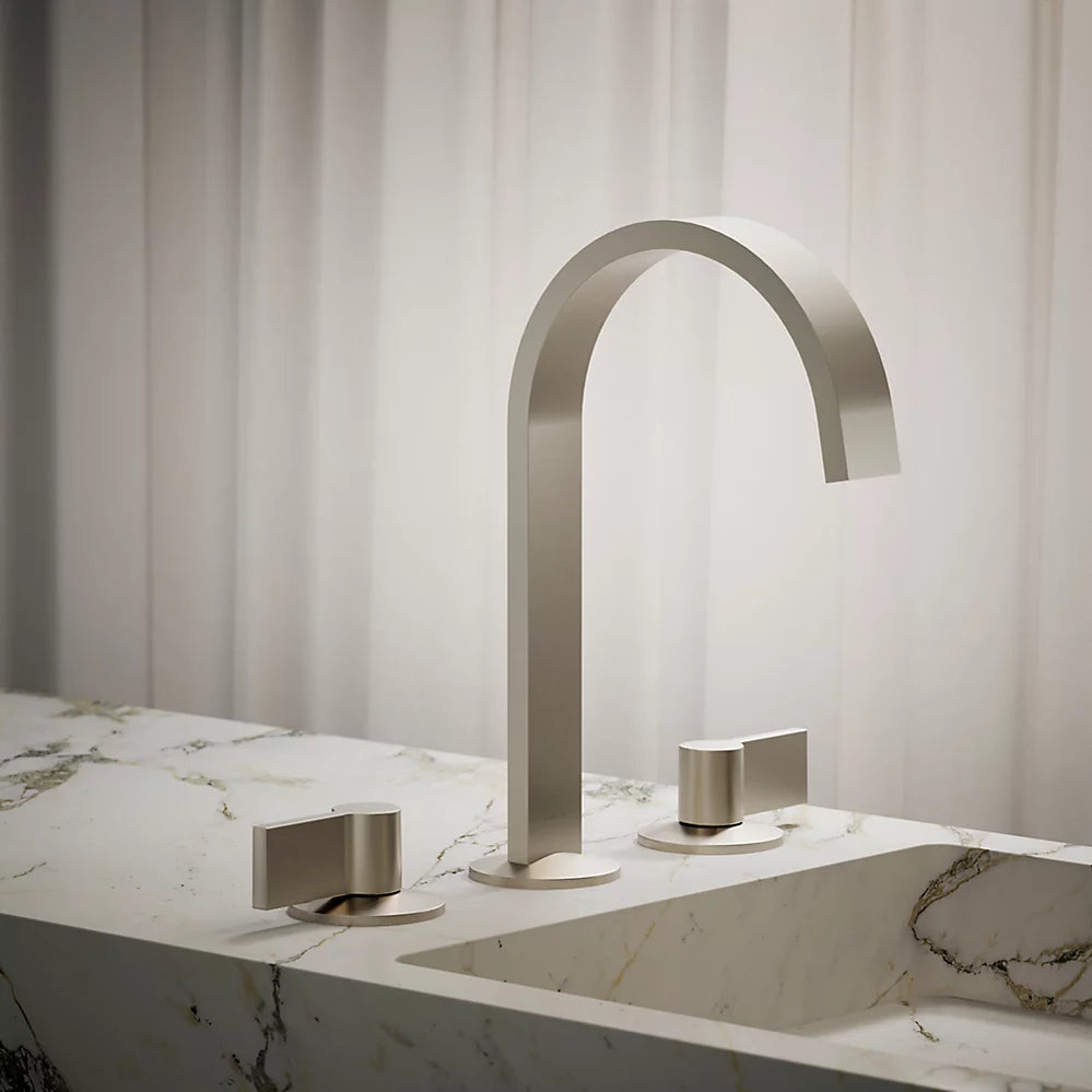 Kohler Components Bathroom sink faucet spout with Ribbon design, 1.2 gpm K-77968-BN - Plumbing Market