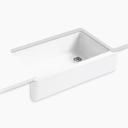 Kohler Whitehaven 35-3/4" undermount single-bowl farmhouse kitchen sink K-6489-0 - Plumbing Market