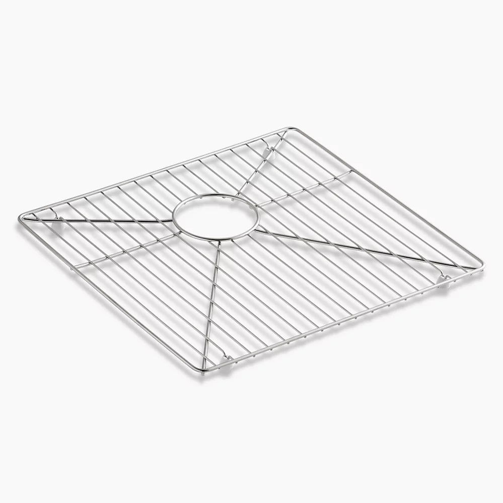 Kohler Vault Strive Stainless steel sink rack for left bowl, 16-15/16" x 15-15/16" K-6646-ST - Plumbing Market