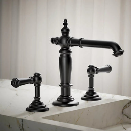 Kohler Artifacts Bathroom sink faucet spout with Column design, 1.2 gpm K-72760-BL - Plumbing Market
